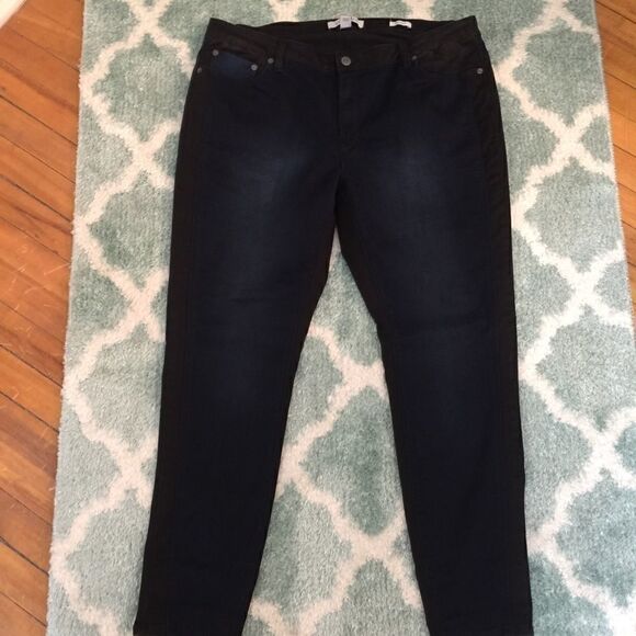 Kenneth Cole Plus size indigo/ Black 2 tone Jeans - Picture 1 of 8